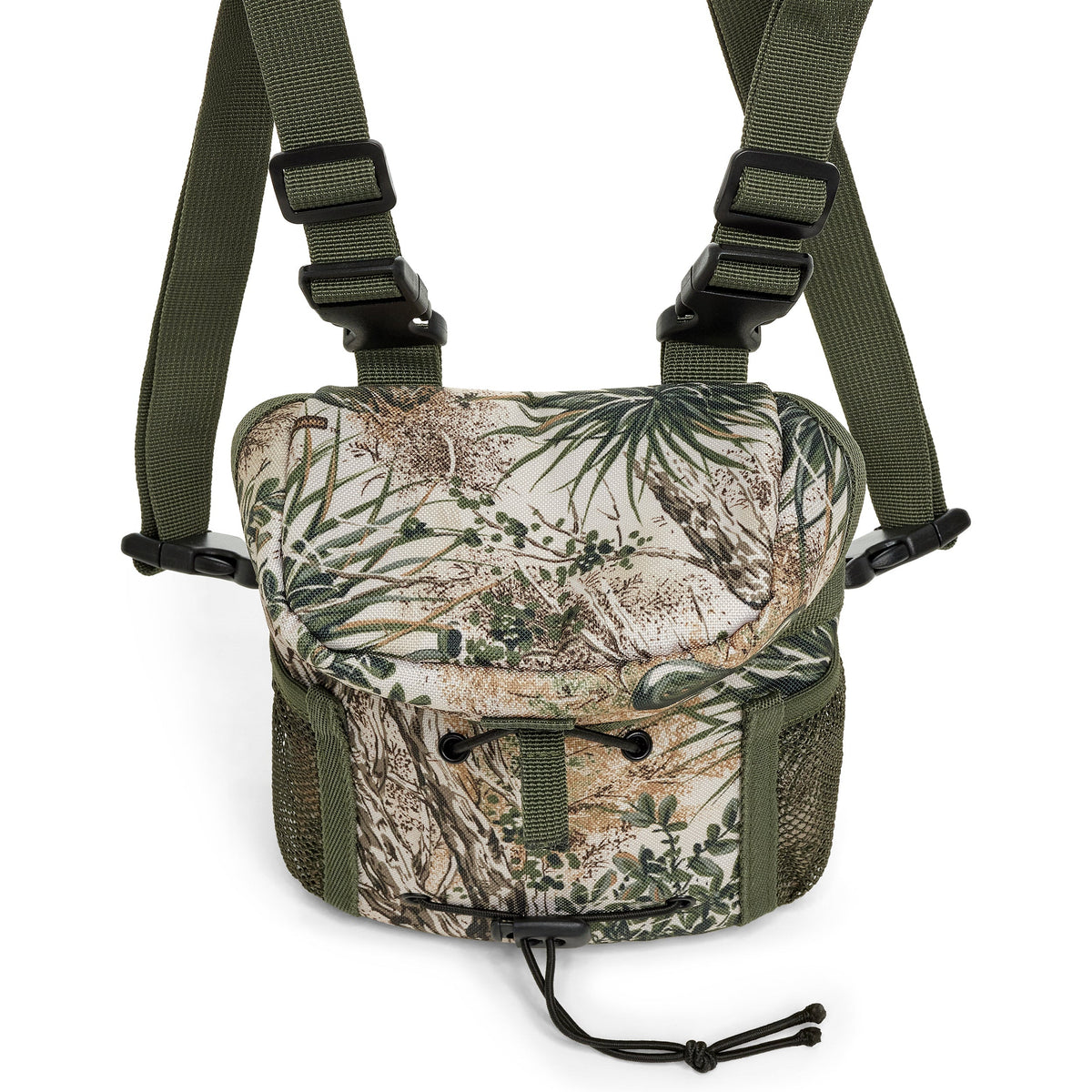 GameGuard Bino Case bag with padded compartments for binoculars, durable fabric, and adjustable strap for secure outdoor use.