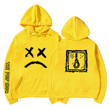 Hooded winter clothing by My Store, warm hooded outerwear design viewed from the front