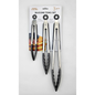 Set of three grey Dura Living kitchen tongs for versatile cooking and serving, featuring stainless steel handles and heat-resistant tips.