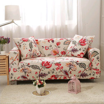 Printed sofa cushion cover in a colorful pattern for home decor