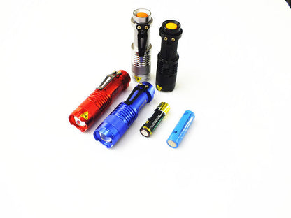 395nm 365nm flashlight detection light with dual UV wavelengths, black handheld design