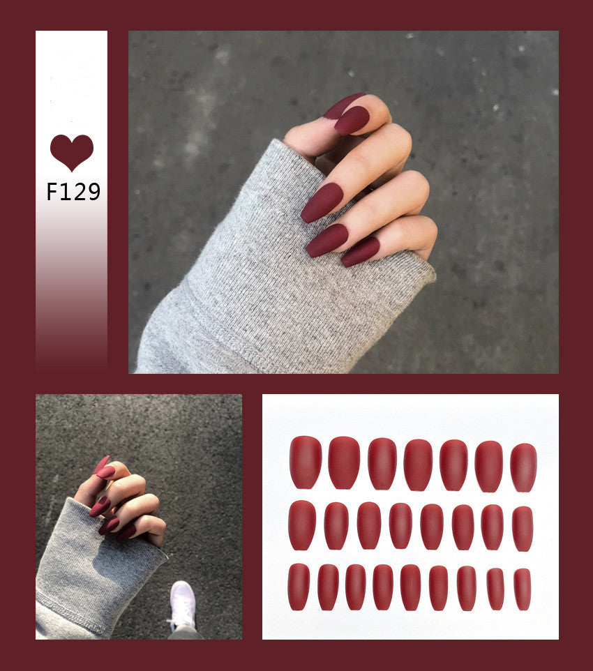 Nail Art Scrub Ballet fake nails by My Store, featuring ballet-inspired nail designs