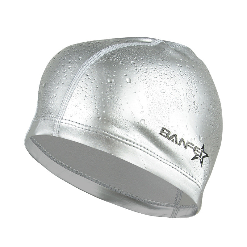 Waterproof swimming cap by My Store, shown in a simple close-up view