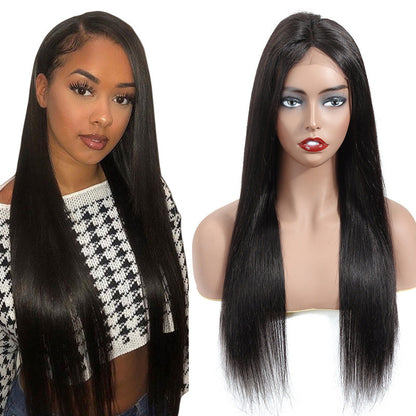 Lace real human hair wig headgear by My Store, front view showing natural hairline and lace cap detail