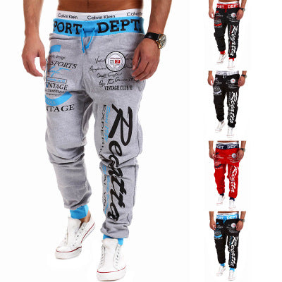 Drawstring loose track pants in a relaxed fit with adjustable waist and casual design