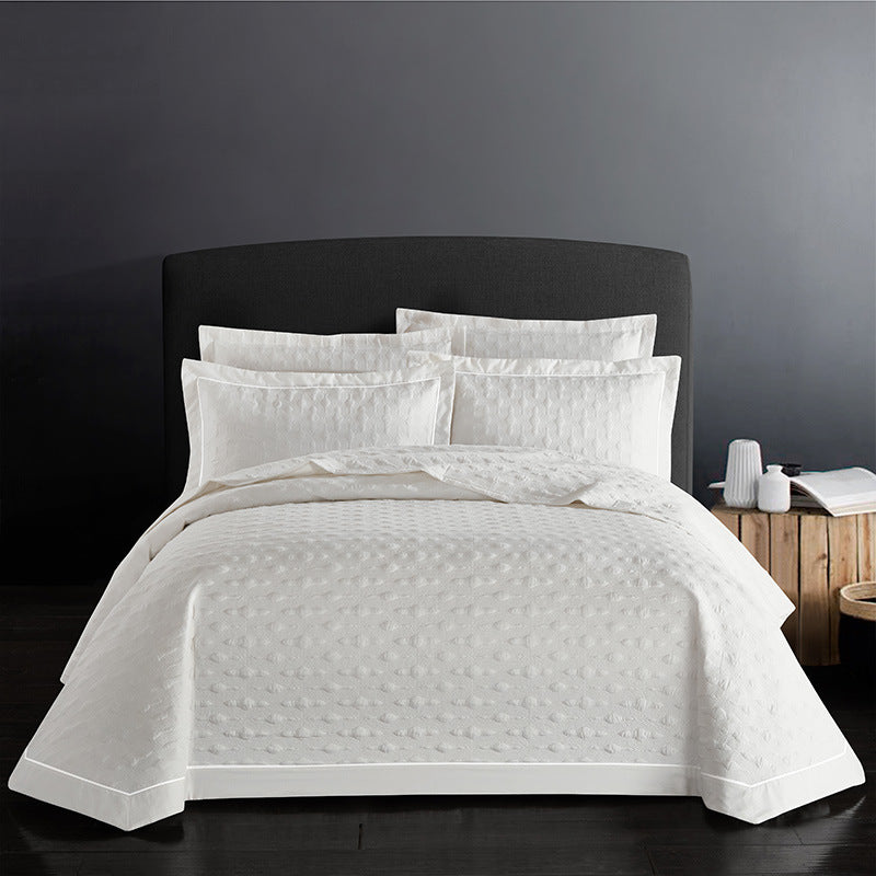 Twill cotton bed sheet by My Store in a soft, woven fabric texture