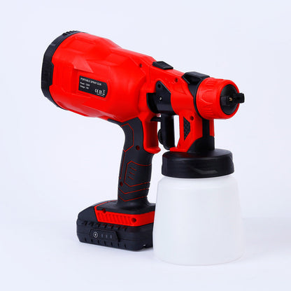 Cordless power tool paint spraying machine, handheld sprayer with battery-powered design