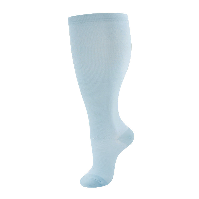 Plus-size compression socks, nylon nurse socks for men and women in a comfortable stretch design