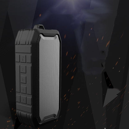 Mini portable Bluetooth speaker by My Store, compact black design shown from the front