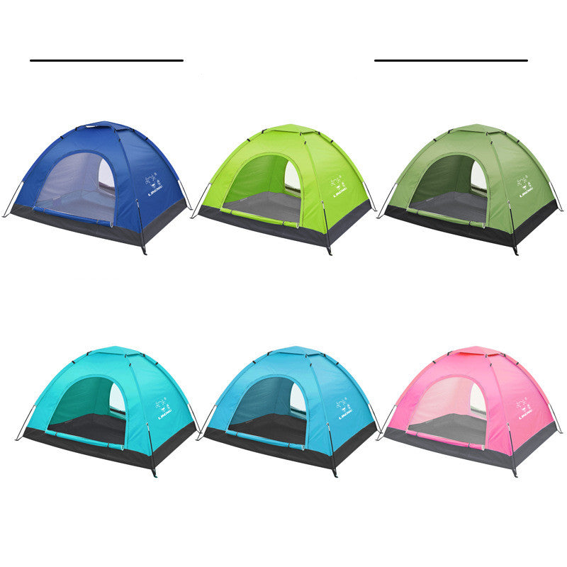 Single-layer outdoor camping tent for beach and camping trips, lightweight shelter