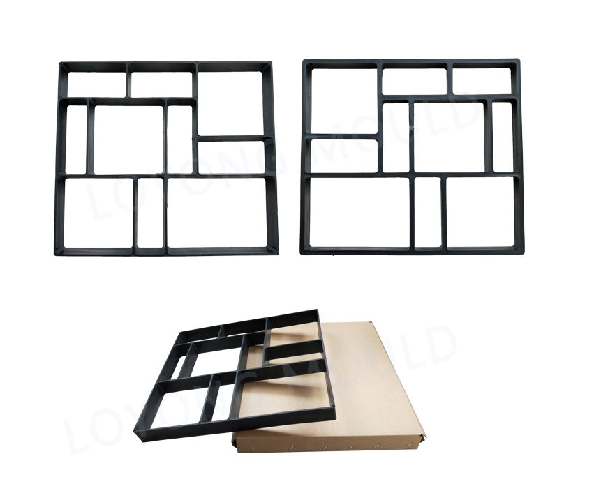 Ultralight DIY garden paving mould, hexagonal fancy concrete path mold