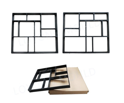 Ultralight DIY garden paving mould, hexagonal fancy concrete path mold