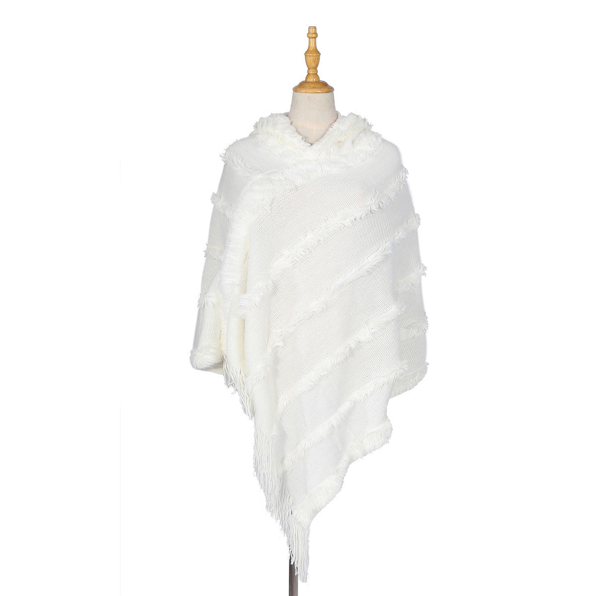 Warm shawl scarf in a soft, draped design with a cozy textured finish