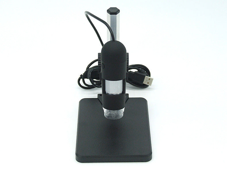 USB microscope camera with adjustable LED lights for viewing tiny objects and surfaces