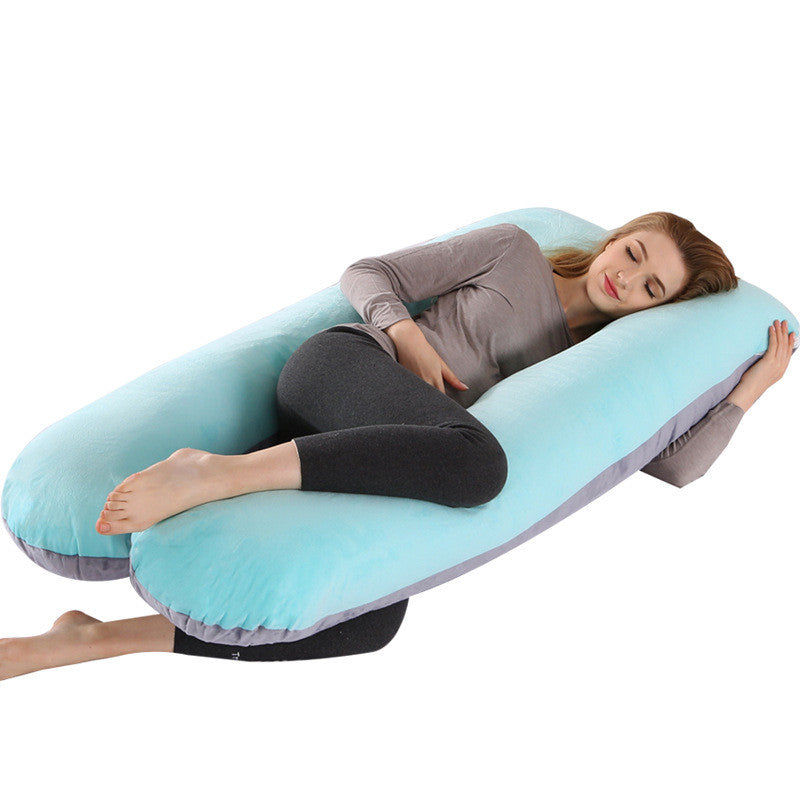 U-shaped pillow by My Store, curved neck support cushion in soft fabric