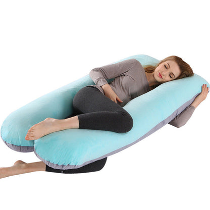 U-shaped pillow by My Store, curved neck support cushion in soft fabric