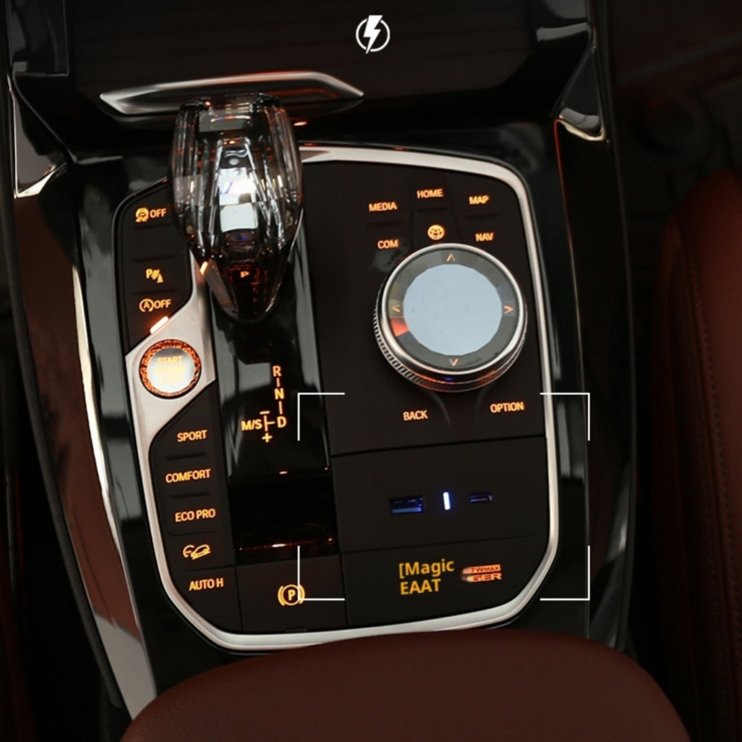 Minimally Designed Car Interior Decoration And Car Charger