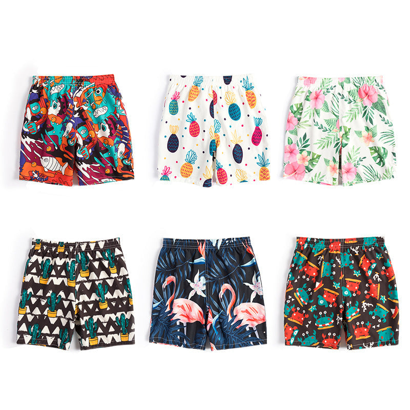 Children's beach shorts boxer swimming trunks by My Store in a comfortable swimwear design