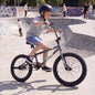 20-inch BMX trick bike with 360° steering for kids and teens, featuring a sturdy frame and colorful design.