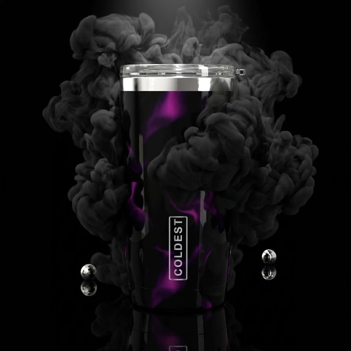 Coldest 20 oz Tumbler v2 hydration bottle with a sleek design, featuring a secure lid and durable stainless steel construction.