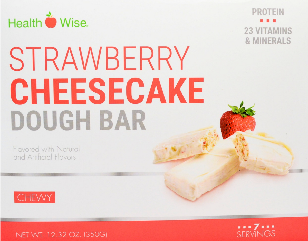 AmBari Nutrition Strawberry Cheesecake Dough Bar with 20g protein, showcasing a tasty, fruit-flavored protein snack bar.