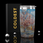 Coldest 20 oz Pink Peach Tree tumbler for hydration with a sleek design and durable stainless steel construction.