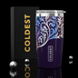 Coldest 20 oz Tumbler v2 hydration bottle with a secret garden floral design, durable stainless steel construction.