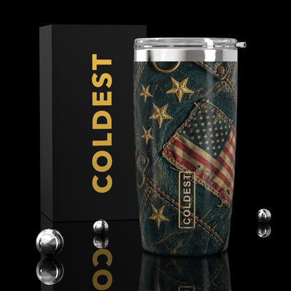 Coldest 20 oz Tumbler v2 in black with stainless steel lid, designed for hydration and temperature retention.