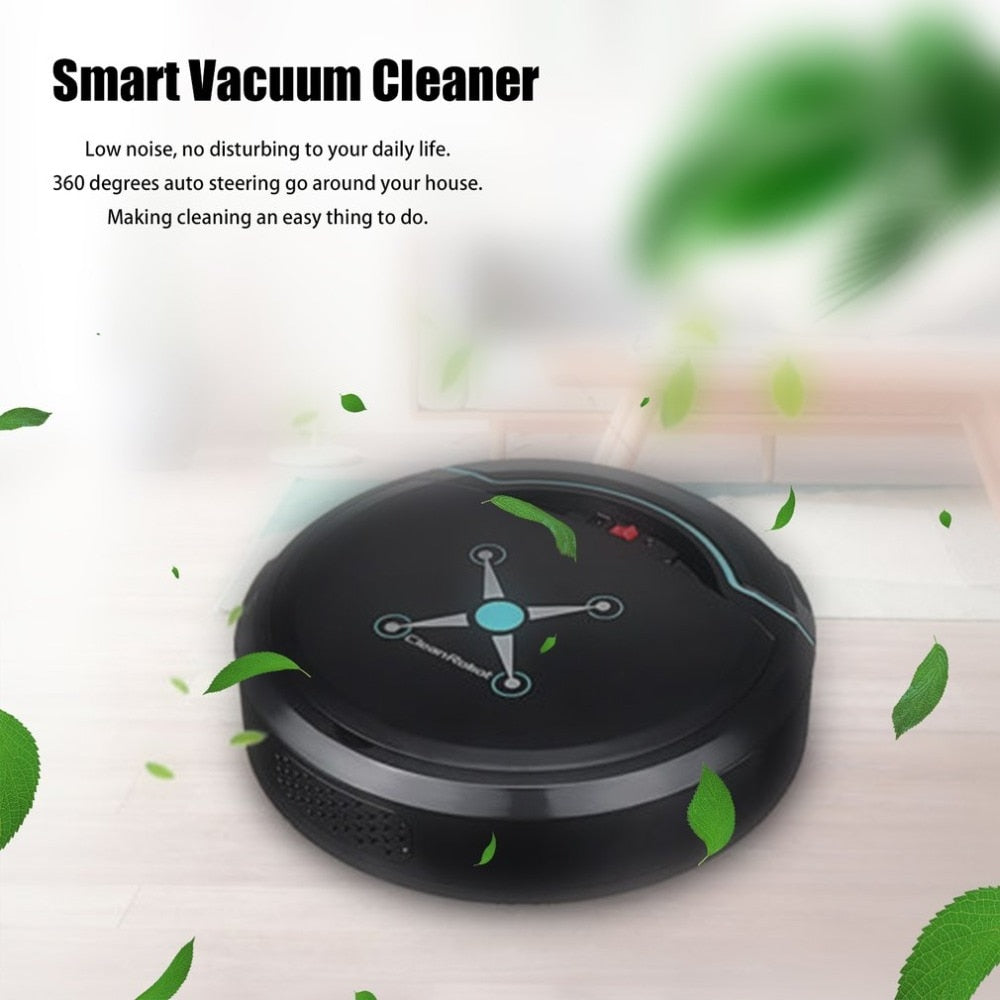 Smart robot vacuum cleaner with low-profile design and automated floor cleaning features