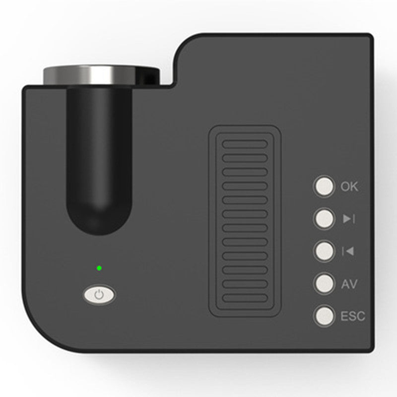 UC28C mini portable projector with compact white design for home movie viewing