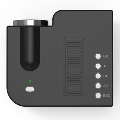 UC28C mini portable projector with compact white design for home movie viewing