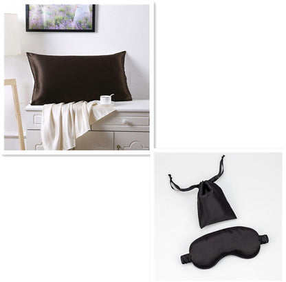 Double-sided 19 momme silk pillowcase in a smooth, lustrous finish