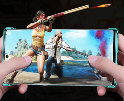 Transparent glass mobile phone case