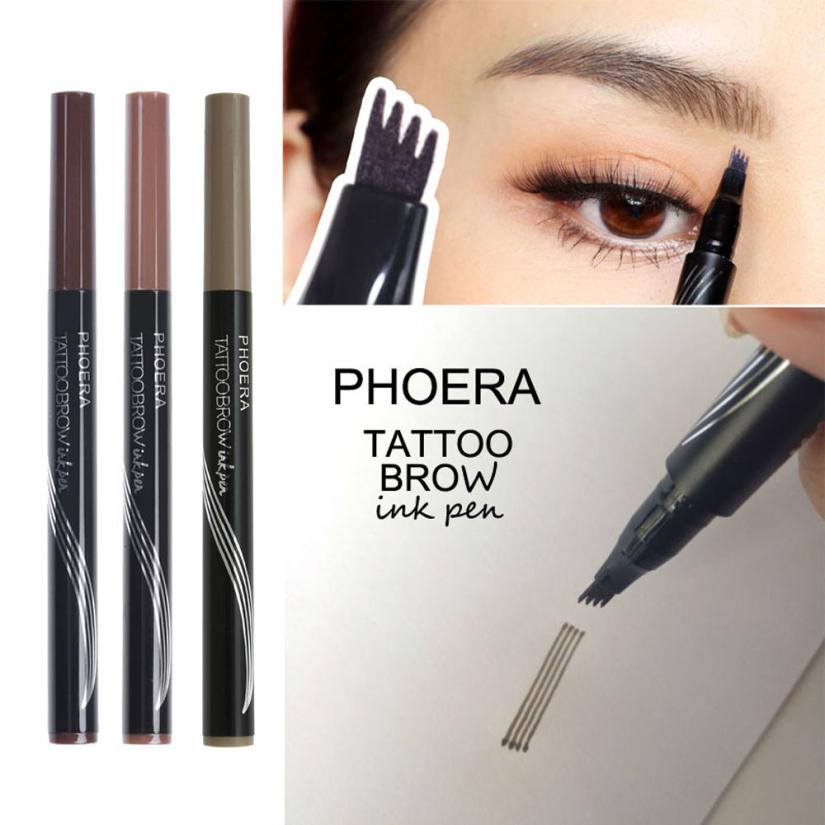 Long-lasting ultra-fine four-comb eyebrow pencil by My Store, shown in a sleek cosmetic design