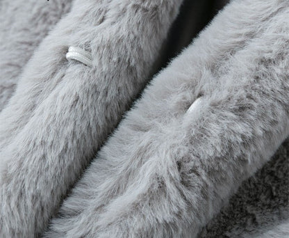 Women's faux fur coat streetwear jacket by My Store in a stylish outerwear design