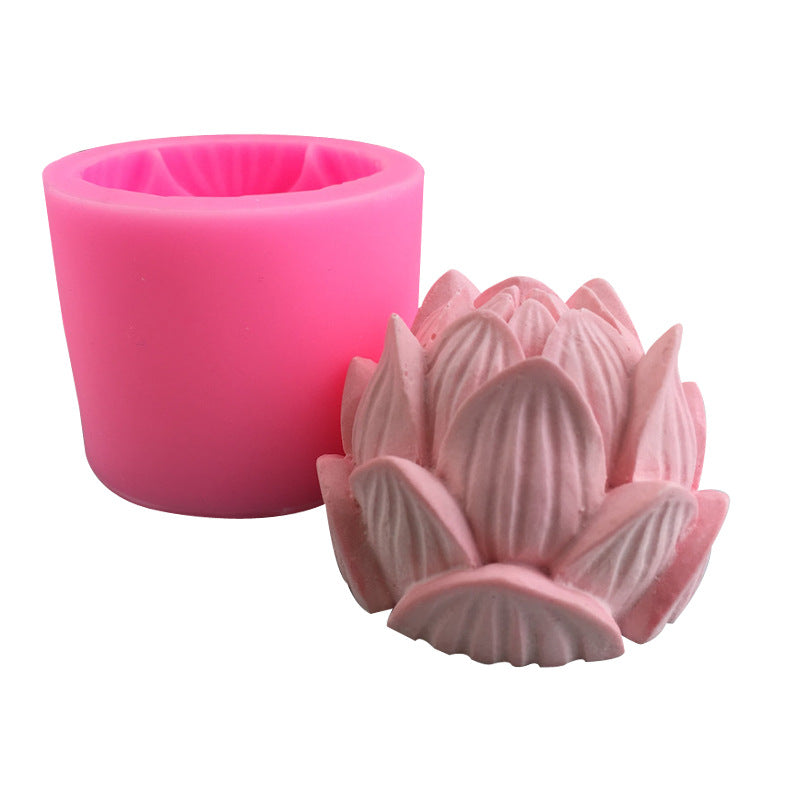 Silicone soap mold for handmade soap and plaster decoration, reusable manual casting mold