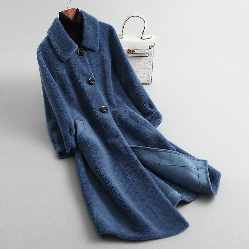 Women's loose sheep shearing fur coat in new style