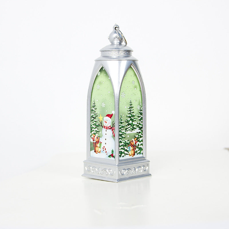 Christmas decorations Little arch lamp in a festive holiday display