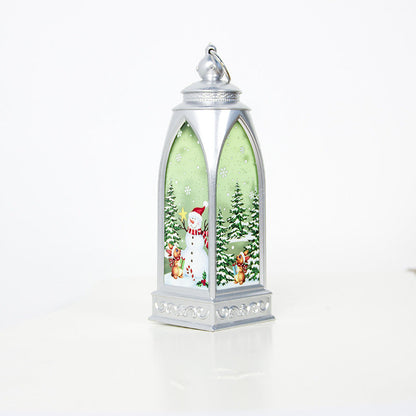 Christmas decorations Little arch lamp in a festive holiday display