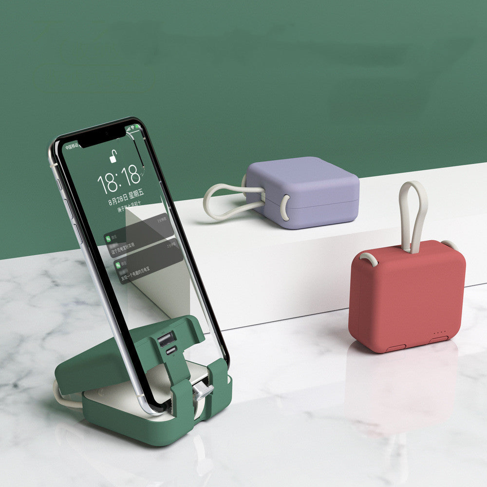 Handbag back clip battery power bank in compact black design by My Store