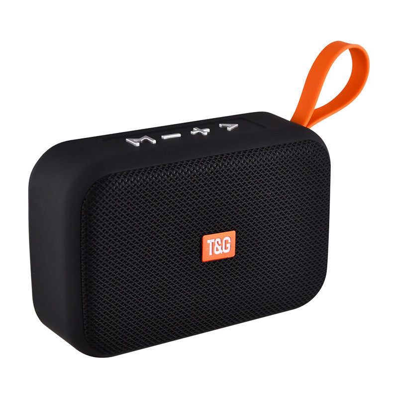 Sports wireless Bluetooth portable audio radio with call function, compact black design