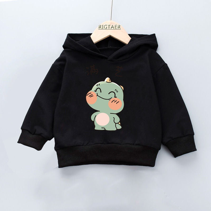 Boys and girls spring and autumn hoodie by My Store, casual long-sleeve children’s sweatshirt