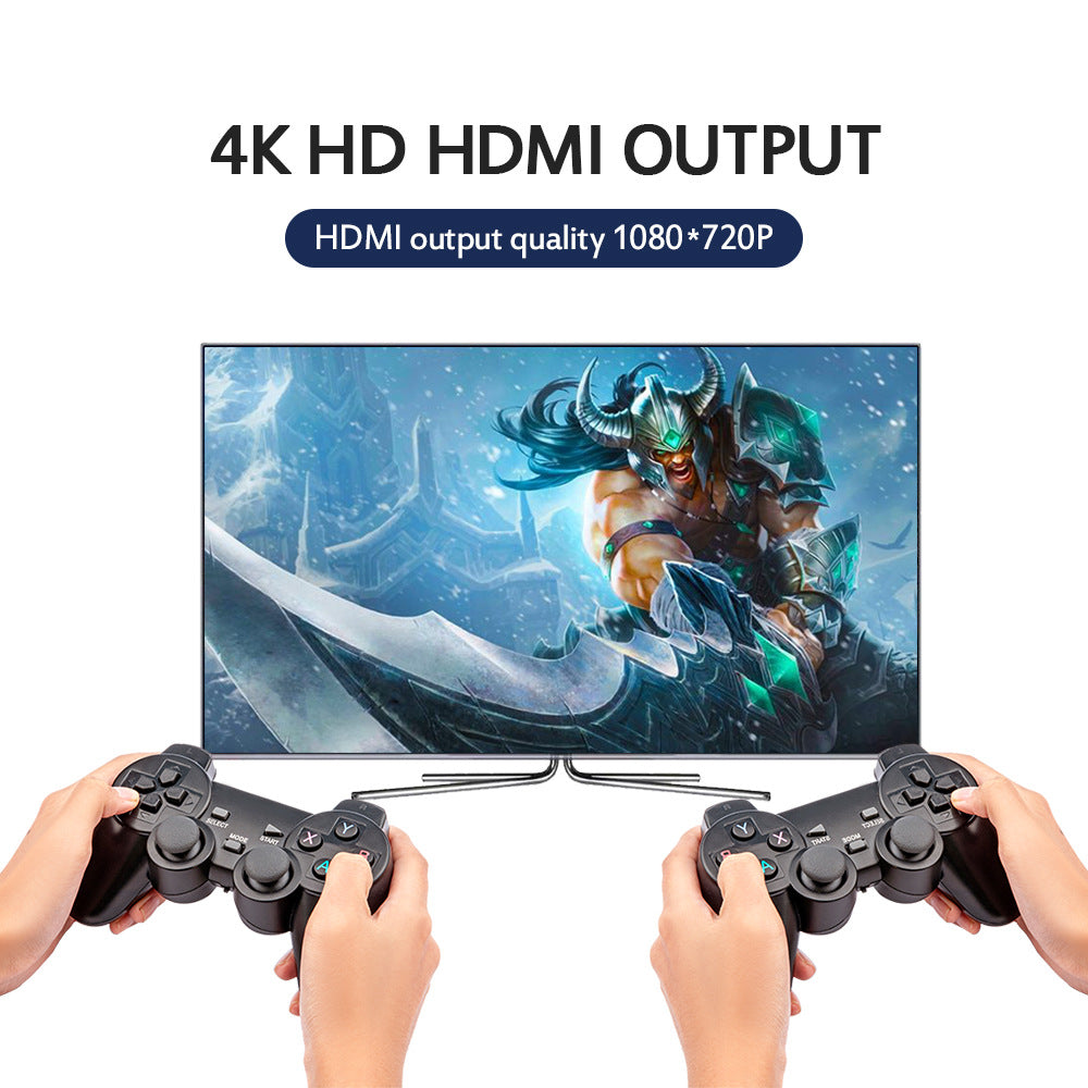 Portable HD wireless game emulator arcade host with built-in screen and game controls