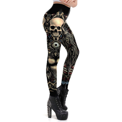 Cratis Gothic women's leggings, black gothic-style design with a fitted silhouette