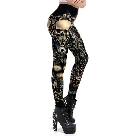 Cratis Gothic women's leggings, black gothic-style design with a fitted silhouette
