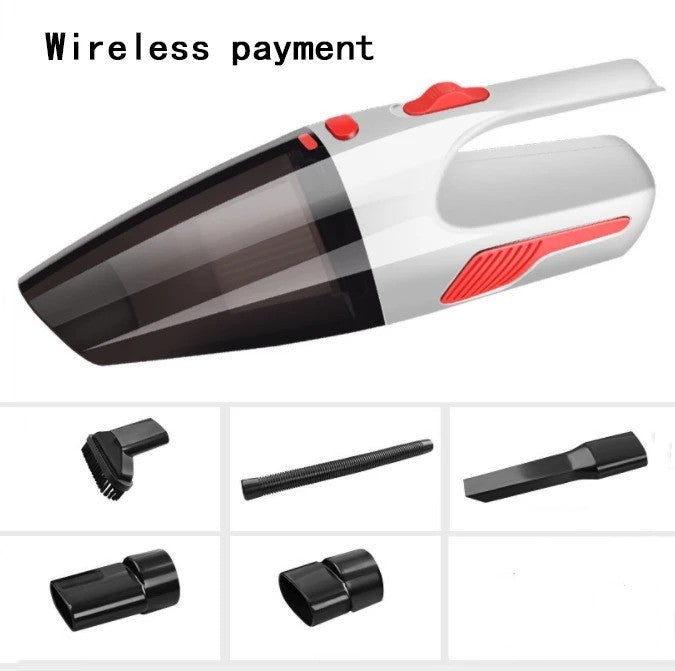 Handheld high-power vacuum cleaner for small cars, compact design with narrow nozzle by My Store