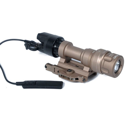 M952V outdoor LED tactical flashlight with strong light output, black handheld design