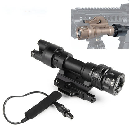 M952V outdoor LED tactical flashlight with strong light and durable black handheld design