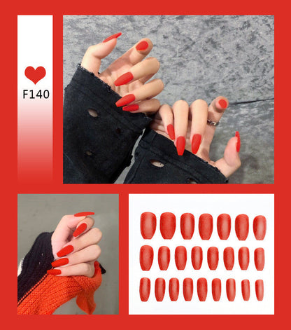 Nail Art Scrub Ballet fake nails by My Store, ballet-inspired nail design set