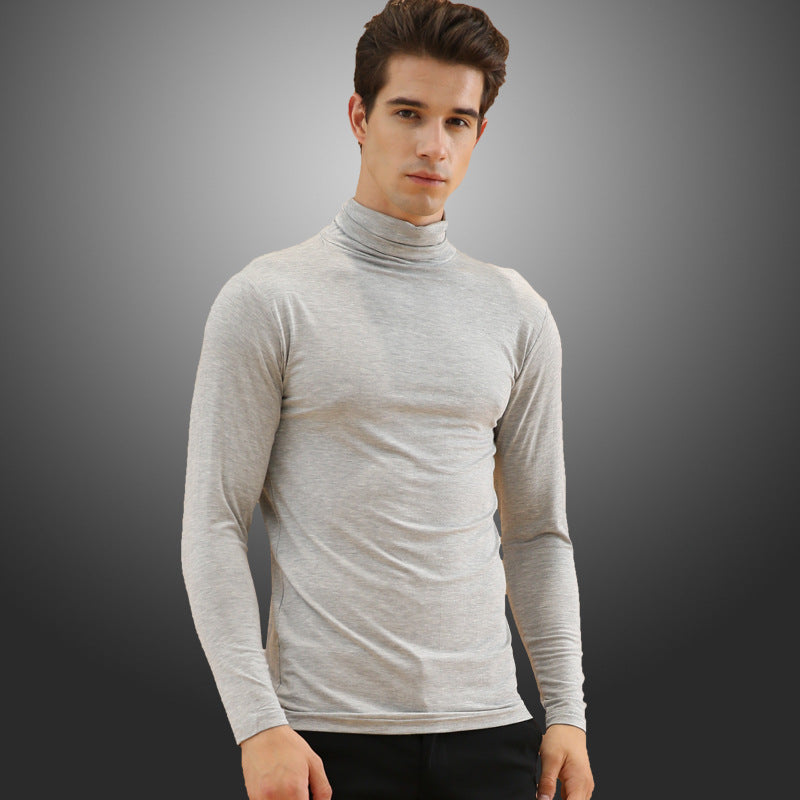 Men's high neck lapel thermal underwear by My Store in a close-up product view